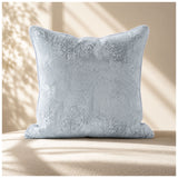 Vista principal del cojín decorativo Niza azul glacial