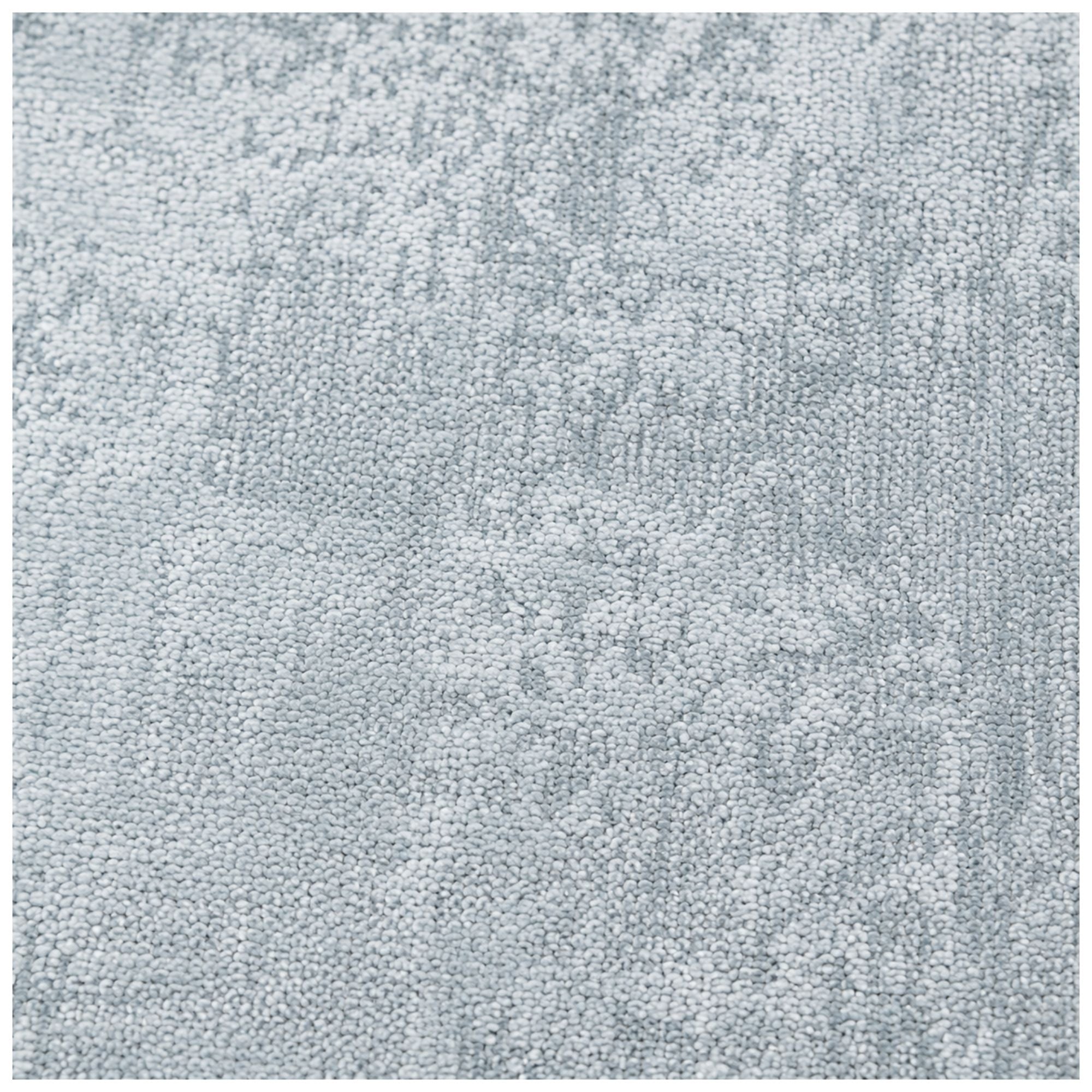 Detalle de la textura del cojín Niza azul glacial