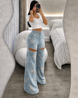 Dalia - Floral azul