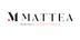 Logotipo horizontal MATTEA con punto coral